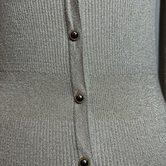 White House Black Market Tall Metallic Cardigan - Picture 4 of 7